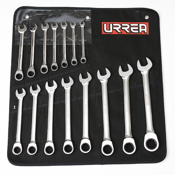 Urrea Combination Ratcheting Wrenches (Set of 12 pieces) inches. 1201CM - main